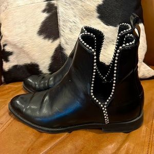 Black Zara Open Boots